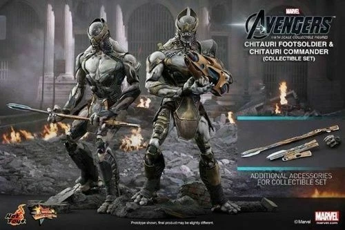 Hot Toys MMS228 The Avengers Chitauri Footsoldier Commander Collectible Set