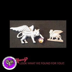 "JJ" Jonette Jewelry Silver Pewter 'Griffen w/ball - Egyptian Griffen' 2 Pins - Picture 1 of 5