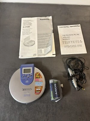 Vintage Panasonic SL-CT580 Discman CD Player Anti-Skip S-XBS | mit Zusatzakku - Bild 1 von 4