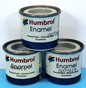 HUMBROL Enamel Model Paint - 14ml Pot x 3 - No.40 Pale Grey Gloss - Picture 1 of 3