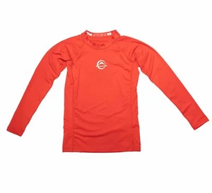 Fuji Kids Youth Childrens Baseline BJJ Jiu Jitsu LongSleeve Rashguard - Red - Picture 1 of 2