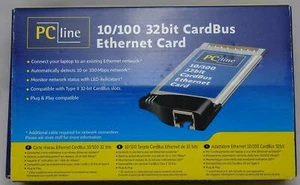 PC Line CardBus 10/100 32bit Wired Network Ethernet Card (822034) - Picture 1 of 1