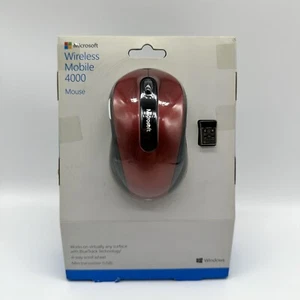 Microsoft Mobile 4000 Wireless BlueTrack Mouse NEW SEALED RED - Picture 1 of 5
