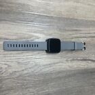 Fitbit Versa 2 Smartwatch 40Mm Aluminum Black, Grey Silicone Band Fb507bkbk