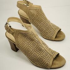 Unisa Unopalo Mesh Block Heel Booties Sandals Shoes Women Size 9M Diamond Style