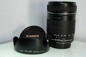 Canon Lens Zoom EFS 18-135mm Stabilizer Macro 0.45m/1.5ft REDUCED to $195.00 - Picture 1 of 9