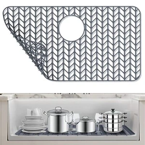 Silicone Sink Protectors for Kitchen Sink 26''x 14'' Folding Non-slip Sink Ma... - Picture 1 of 6