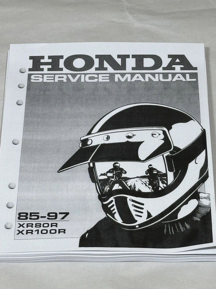Manual de reparación de taller de servicio impreso Honda XR80R XR100R XR80 XR100 1985-1997 Foto 1 de 3