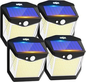 Solar Security Lights Outdoor Garden: 238 LED Solar Powered Outside Light 3 and - Picture 1 of 1