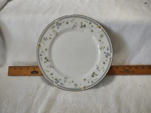 Mikasa Weiß China Platin Band Lila Gelb Blau Blumen Limousine Platte 12+" - Bild 1 von 8