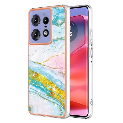 Marble Paint Color Phone Case for Motorola G85 G34 G84 G54 G24 G14 Edge 50 Pro - Image 1 of 4