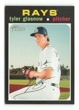 2020 Topps Heritage Tyler Glasnow  #365   Tampa Bay Rays Baseball Card