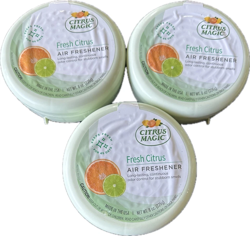 Citrus Magic Fresh Citrus Absorb Odor Solid Air Freshener 8 Ounce 6 per Case