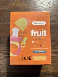 NatureBond Baby Fruit Feeder All Sizes BPA Free, Sunshine Orange Lemonade Yellow - Picture 1 of 6