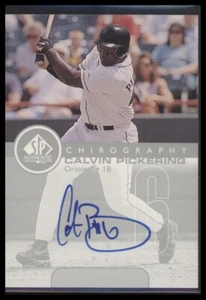 1999 SP Authentic #CP Calvin Pickering Chirography - Picture 1 of 2