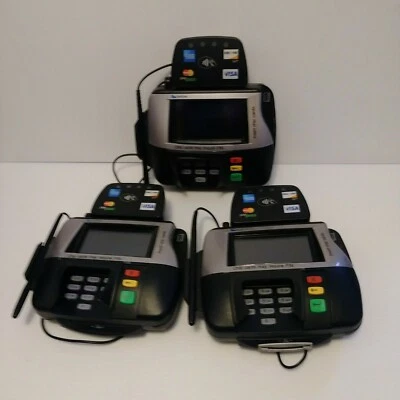 LOT of 3 Verifone MX860 Point Of Sale Credit Card Terminal M094-409-01-RC w/ Pen - Image 1 of 4