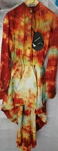 BAD SPIRIT MASSIMO SABBADIN - VESTITO DONNA MIX COLORS MADE IN ITALY TG S - Bild 1 von 9