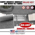 2Mx1M Mid Gray Boat/Marine Non Woven Carpet Marine Grade Boat Carpet Patio Deck