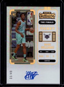2022-23 Contenders Mark Williams The Finals Ticket Rookie Auto RC #33/49 Hornets