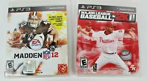 Posten PlayStation 3 Madden NFL 12 & Major League Baseball 2K11 - kostenloser Versand - Bild 1 von 6