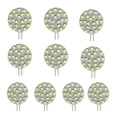 10Pcs G4 Bi-Pin LED Bulb 12V-24V Side-pin AC/DC LED Disc Crystal Chandelier - Image 1 of 4