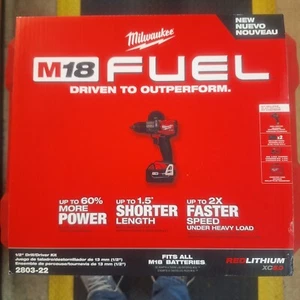 Milwaukee 2803-22 18V Cordless Drill Driver Kit - Red =NEW= - Picture 1 of 5
