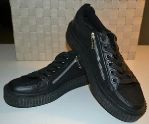 Demonia, Negro, Sneeker-105, Laterales con cremallera, Talla 9, Unisex - Imagen 1 de 8