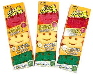 Scrub Mommy Flower Power Dual-Sided Sponge & Scrubber FlexTexture (3) - 3 PACKS - Picture 1 of 9