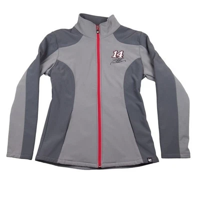 Jaqueta Chase Authentics Tony Stewart 14 Feminina Tamanho Médio Cinza Zíper Completo Nascar - Imagem 1 de 4