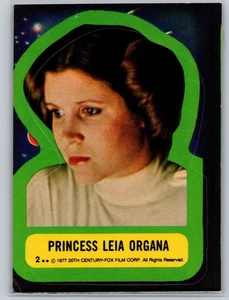 1977 Topps Star Wars Stickers #2 Princess Leia Organa (EX-) - VG) - Picture 1 of 2