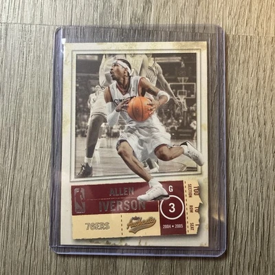 Allen Iverson 2004-05 Fleer Authentix Philadelphia 76ers #1 R328D 22 - Image 1 of 2