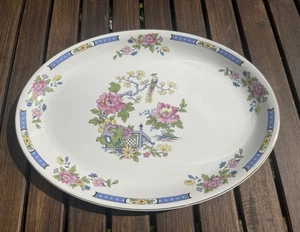 Lord Nelson Oval Serving Plate With Exotic Bird And Flower Design - Picture 1 of 3