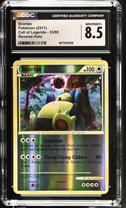 CGC 8.5 Snorlax 33/95 Reverse Holo Call of Legends Pokémon Card - Picture 1 of 2