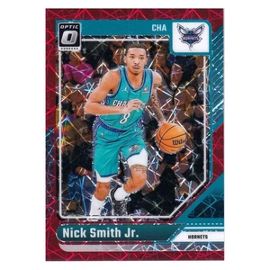 Nick Smith Jr 2024-25 Panini Donruss Optic Basketball Red /299 Charlotte Hornets - Picture 1 of 3