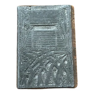 Vintage Printing Letterpress Printers Block Art Deco Design 2”x3” - Picture 1 of 2