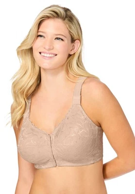 Comfort Choice Women's Plus Size Front Close Wireless Posture Bra - Image 1 of 4