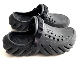 Zuecos Crocs Echo negros zapatos sin cordones talla adulto mujer 10 hombre 8 - Imagen 1 de 8