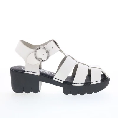 Fly London Emme EMME511FLY-009 Mujer Blanco Cuñas Sandalias Zapatos Foto 1 de 4