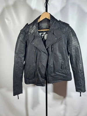 Chaqueta motera de cuero dos tablas Redskins Rock Factory talla S-M Foto 1 de 4