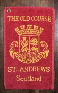 Asciugamano da golf vintage The Old Course St. Andrews Scozia Ron Paterson Trading Co. - Foto 1 di 4