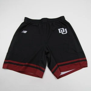 Denver Pioneers New Balance Game Shorts Men's Black/Maroon Used - Picture 1 of 6