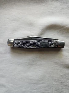 Vtg Schrade 880 Knife Large Stockman Three Folding Blades - Picture 1 of 11