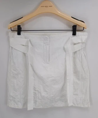 Minifalda Ann Taylor Loft blanca envolvente banda para mujer talla 4 verano  Foto 1 de 4