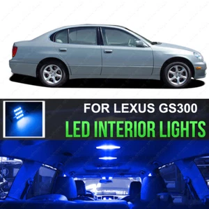 15x 10000K Blue Interior LED Lights Package Kit For 1998-2005 Lexus GS300 GS430 - Picture 1 of 12