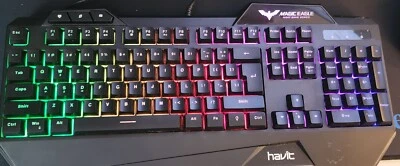 Havit Magic Eagle HV-KB392L Multi Function Backlit Keyboard  Gaming Keyboard - Image 1 of 4