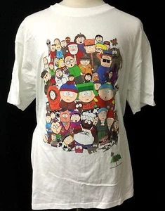 Vintage 1998 Comedy Central South Park TV Show T-Shirt XL Gildan Entire Cast NEW - Picture 1 of 11