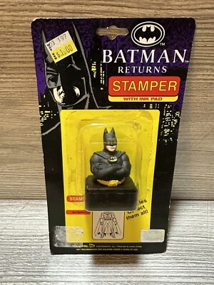 1991 Batman Returns Stamper Noteworthy DC Comics *Damaged Packaging* - Image 1 of 4