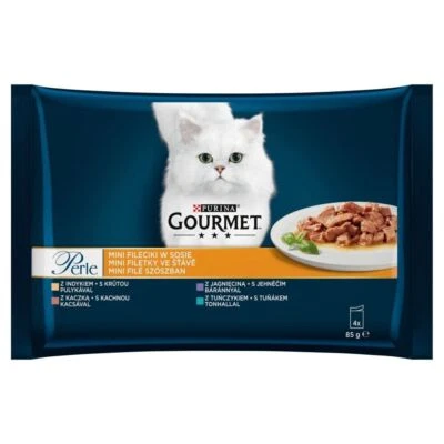 GOURMET PERLE MINIFILETS IN SAUCE FÜR KATZE 4x85g - Bild 1 von 2