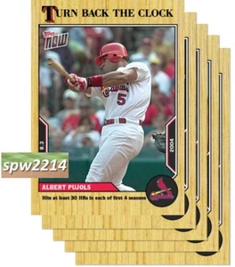 2022 Topps Now Turn Back the Clock Bundle #126-#130 Pujols, Glavine, Winfield - Picture 1 of 1