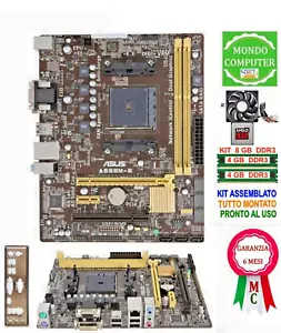 SCHEDA MADRE SOCKET FM2+ ASUS A55BM-E + CPU AMD A4 5300+ 8 GB DDR3 RAM - Imagen 1 de 1